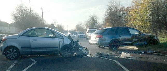 Beckham Crashes Audi RS6